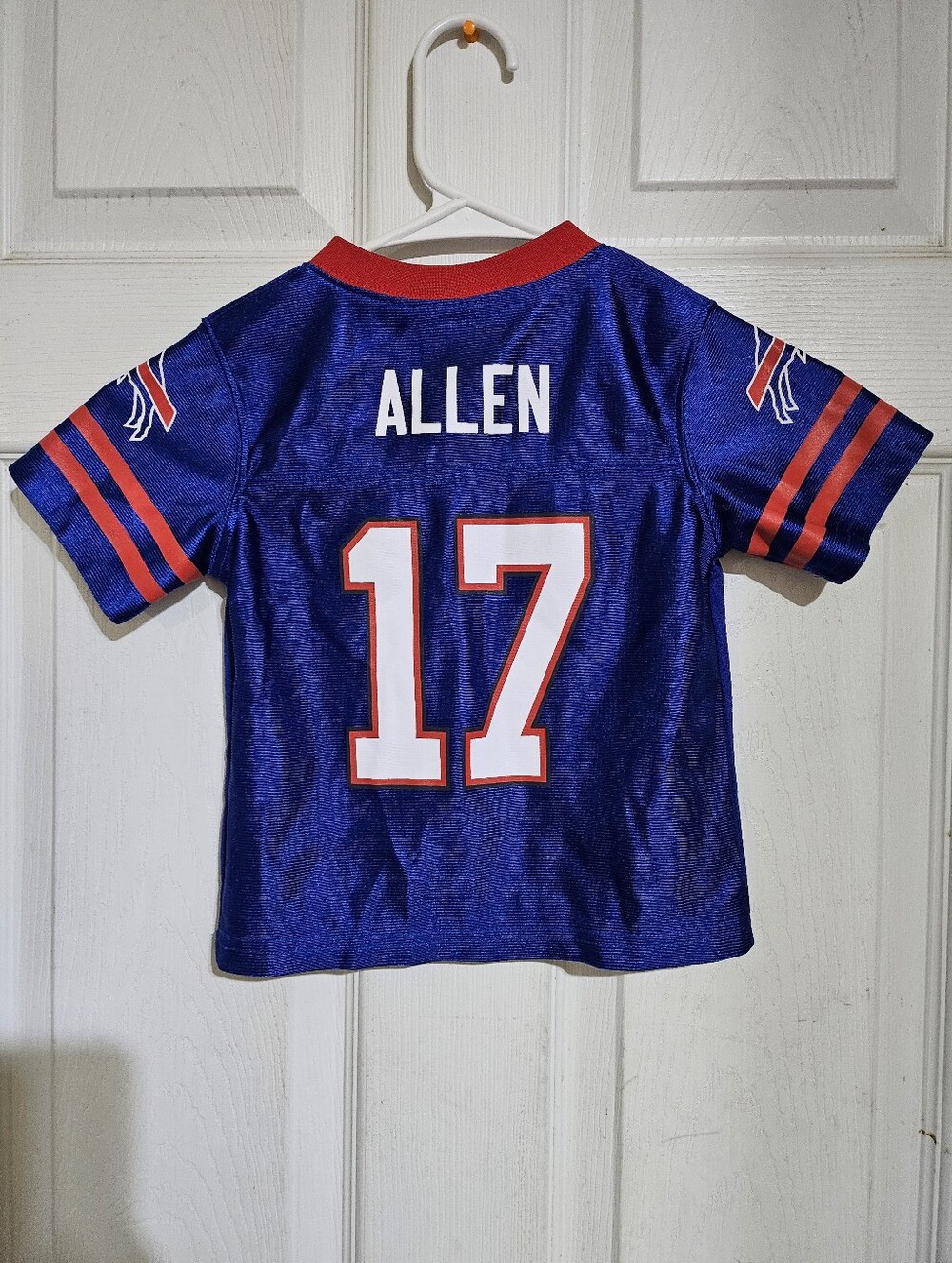 NFL TEAM APPAREL BUFFALO BILLS ALLEN #17 TODDLER KIDS JERSEY SIZE 2T BLUE/RED - Picture 2 of 8